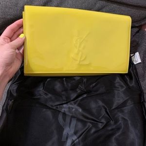 Authentic YSL patent leather clutch